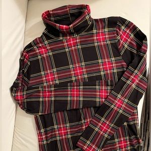 J. CREW *BNWOT* Tartan Plaid Turtleneck J.Crew Factory OLD MONEY PREPPY Classic